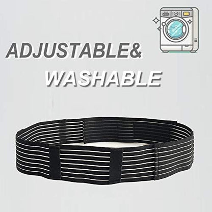 Hola Health protective gastrostomy tube holder band focusing on the adjustable closure system for men and women.