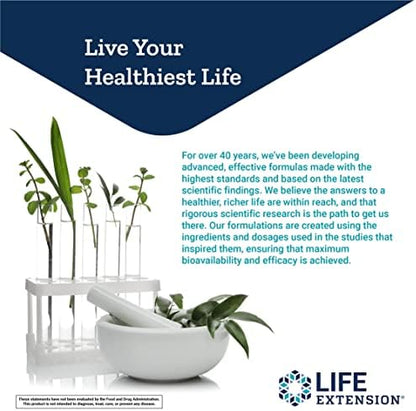 Life Extension potassium with extend release magnesium dietary supplement bottle placed on a clean surface showing full product design.