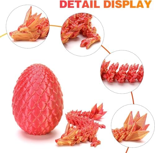 Hand holding a flexible 3d printed miniature dragon figure to demonstrate sensory fidgeting