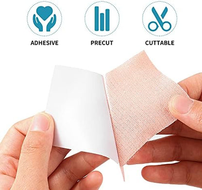 Sumblime blister prevention patches showing water resistant material properties.