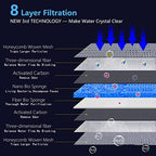 Demonstration of cutting the filter pad to fit custom aquarium filter sizes.
