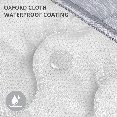 APPKER large grey dog cooling mat placed inside a metal wire pet crate for summer comfort