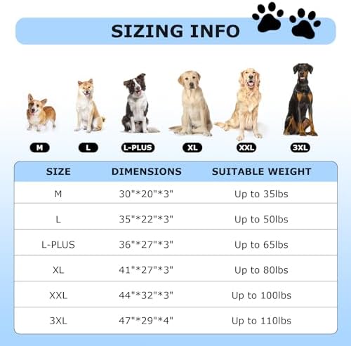 Sunheir durable dog bed cover replacement package contents view.