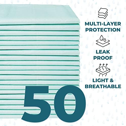 Close-up view of the quilted absorbent top layer of Green Lifestyle disposable adult incontinence bed sheets.