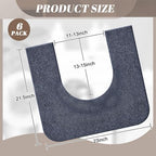 Drydiet U shaped gray urinal mats for bathroom floor
