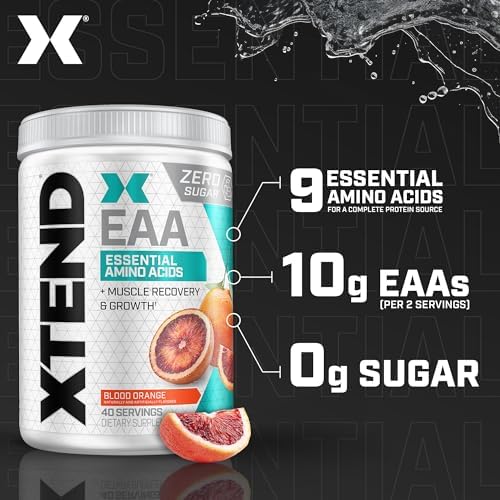 Xtend Blood Orange amino acid supplement nutrition facts label
