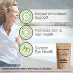 Herbadiet Beta Carotene 10 Percent powder lifestyle and product setup