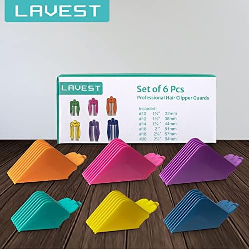 LAVEST clipper guards set packaging showing authentic product details