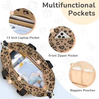 Tenot diaper bag hanging on a stroller