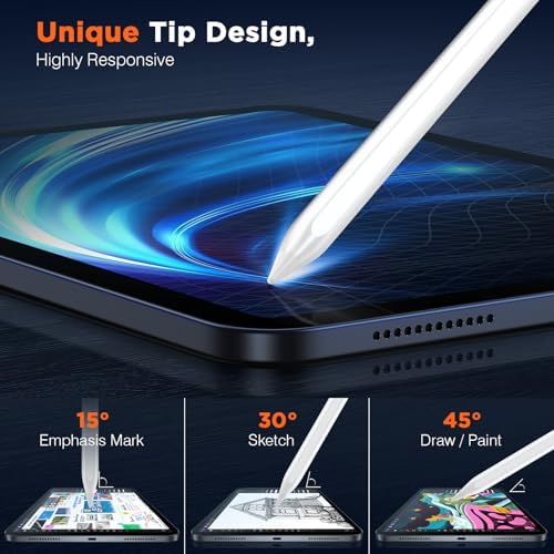 VivaEase fast charge digital pencil connected to a Type-C charging cable