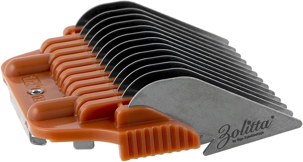 Bucchelli number zero yellow wide attachment comb showcasing the secure snap on design mechanism