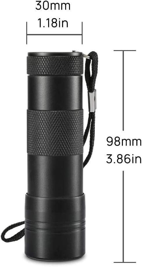 JacobsParts UV Flashlight Black Light, Handheld Inspection Blacklight 12 Led 395nm Mini Light Torch for Dog Pet Urine Stains, Bed Bugs Detector and Scorpions - Image 9