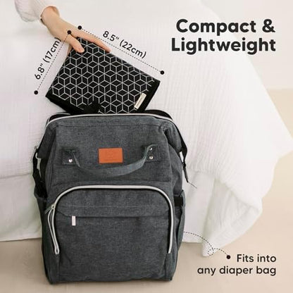 KeaBabies baby changing mat folded for travel storage