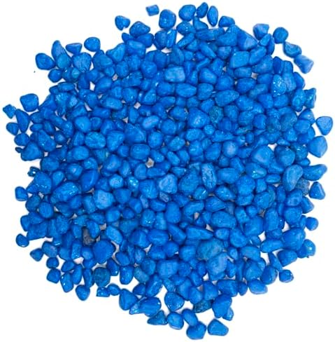 Close up of natural polished blue decorative stones