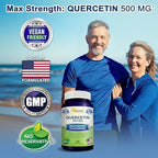 ASquared Nutrition Quercetin 200 capsules bottle nutritional information