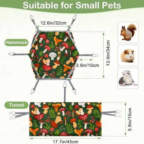 Heavy duty safety metal hooks attached to the small animal cage hanging ropes