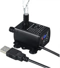 Decdeal submersible water pump front view showcasing compact black design