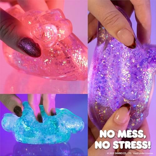 Horizon Group USA Squishmallows gelli gels held in hand to illustrate the portable pocket sized design