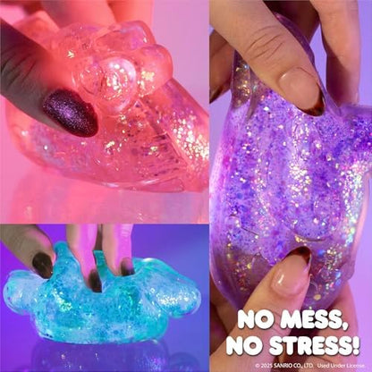 Horizon Group USA Squishmallows gelli gels held in hand to illustrate the portable pocket sized design