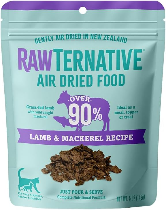 Grandma Mae's Country Naturals RawTernative Air-Dried Cat Food, Beef & Salmon Recipe, 90% Real Beef & Salmon, Complete & Balanced Meal for Cats & Kittens, Gently AirDried in New Zealand, 14 oz - Image 11