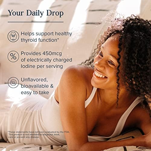Pure iodine supplement for thyroid health support and metabolic balance