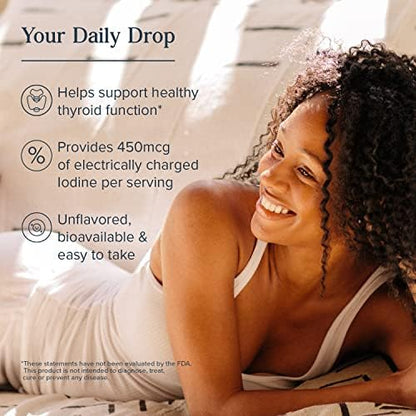 Pure iodine supplement for thyroid health support and metabolic balance