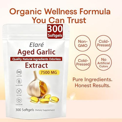 Close up of 300 odorless softgel capsules for daily cardiovascular wellness and antioxidant defense.
