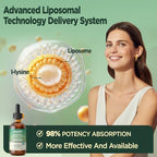 Hollegend liposomal nutrition product box displaying ingredient details and benefits