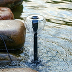 Decdeal submersible fountain pump installed in a pond