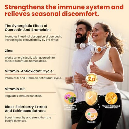 Vegan and gluten free quercetin chewables for kids and adults seasonal wellness