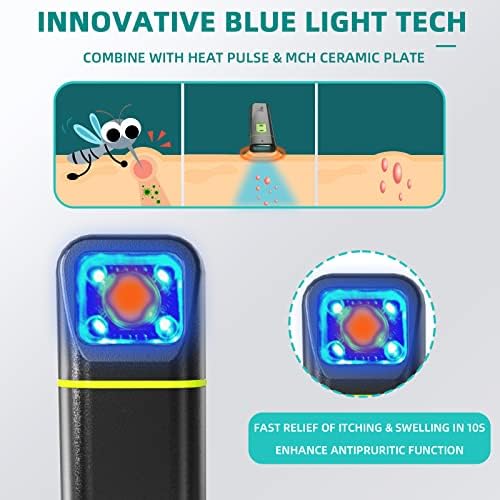 Vibis chemical free insect bite healer in sleek grey color close up