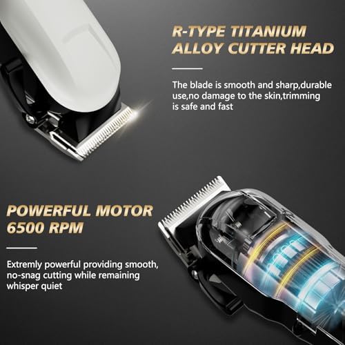 Anrom professional cordless hair clipper with guide combs