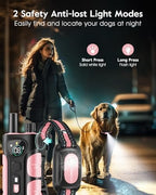 Slopehill shock collar receiver showcasing the safe contact points and sleek pink design