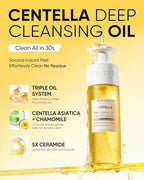 Skintific Centella Deep Cleansing Oil label details and ingredients