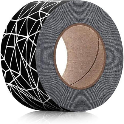 Soft cotton moleskin roll with white geometric pattern backing