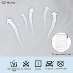 Detailed view of the elastic high waist band on the EZ Moms toddler boy training pants