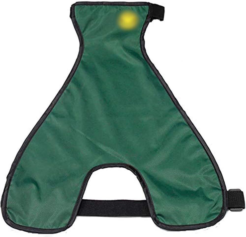 Adjustable dog belly cover protector harness on short leg puppy