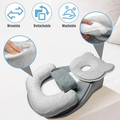 Donpemu infant support cushion with adjustable footrest detail