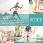 Compact foot arch sleeve for over-pronation and flat feet correction.