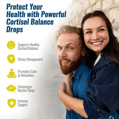 NutraPep Cortisol Detox packaging showing ashwagandha and L theanine ingredient highlights.