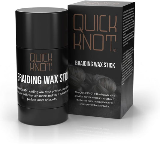 Quick Knot Horse Braiding Wax Stick 40ml front view for grooming