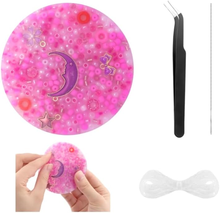 NACHLYNN skin picking pad fidget toy shiny purple front view