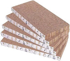 Engelalike durable corrugated paper cat scratching boards stacked neatly with included catnip packets
