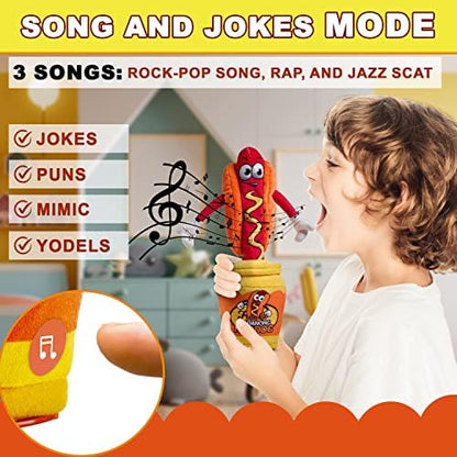 Gagster interactive mimicking toy packaging box displaying product features