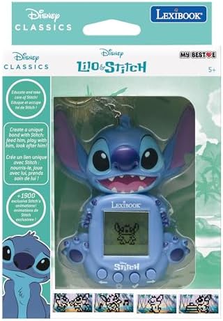 Lexibook JLMB10D electronic pocket toy for kids demonstrating the durable build and push button control layout.