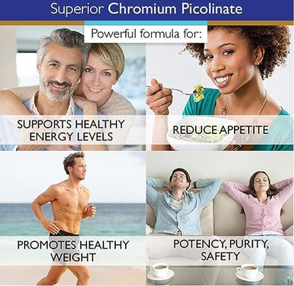 Superior Labs metabolic support chromium 500mcg clean formula seal