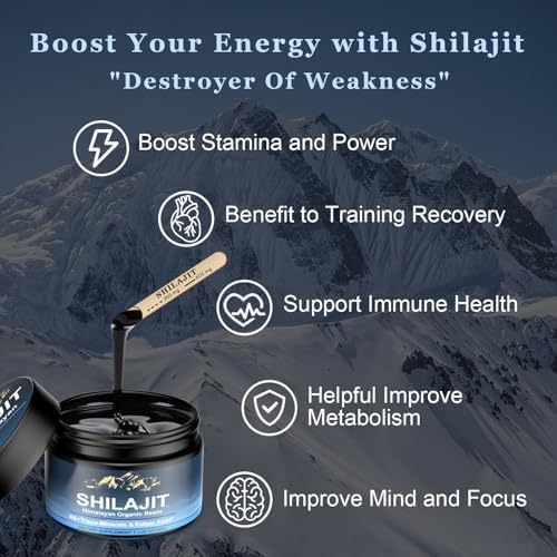 Himalayan shilajit resin for women wellness and natural vitality in 30 grams jar