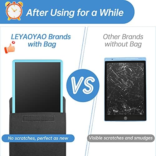 LCD Writing Tablet Drawing Tablets for Kids 10Inch with Protect Bag,LEYAOYAO Colorful Screen Drawing Board Doodle Scribbler Pad Learning Educational Toy - Gift for 3-6 Years Old Boy Girl (Blue) - Image 3