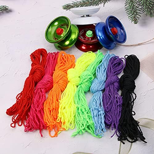 Replacement yo-yo strings in red rose and black colors