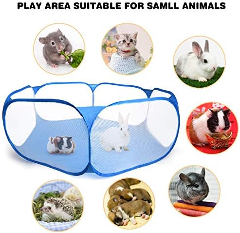 Guinea Pig Cage Rabbit Cage Indoor with Mat Playpen Perfect Size for Small Animal Pet Play Pen Easy to Clean Exercise Yard Fence Portable Tent for Hamsters, Chinchillas, Hedgehog, Puppy, Cats - Image 4